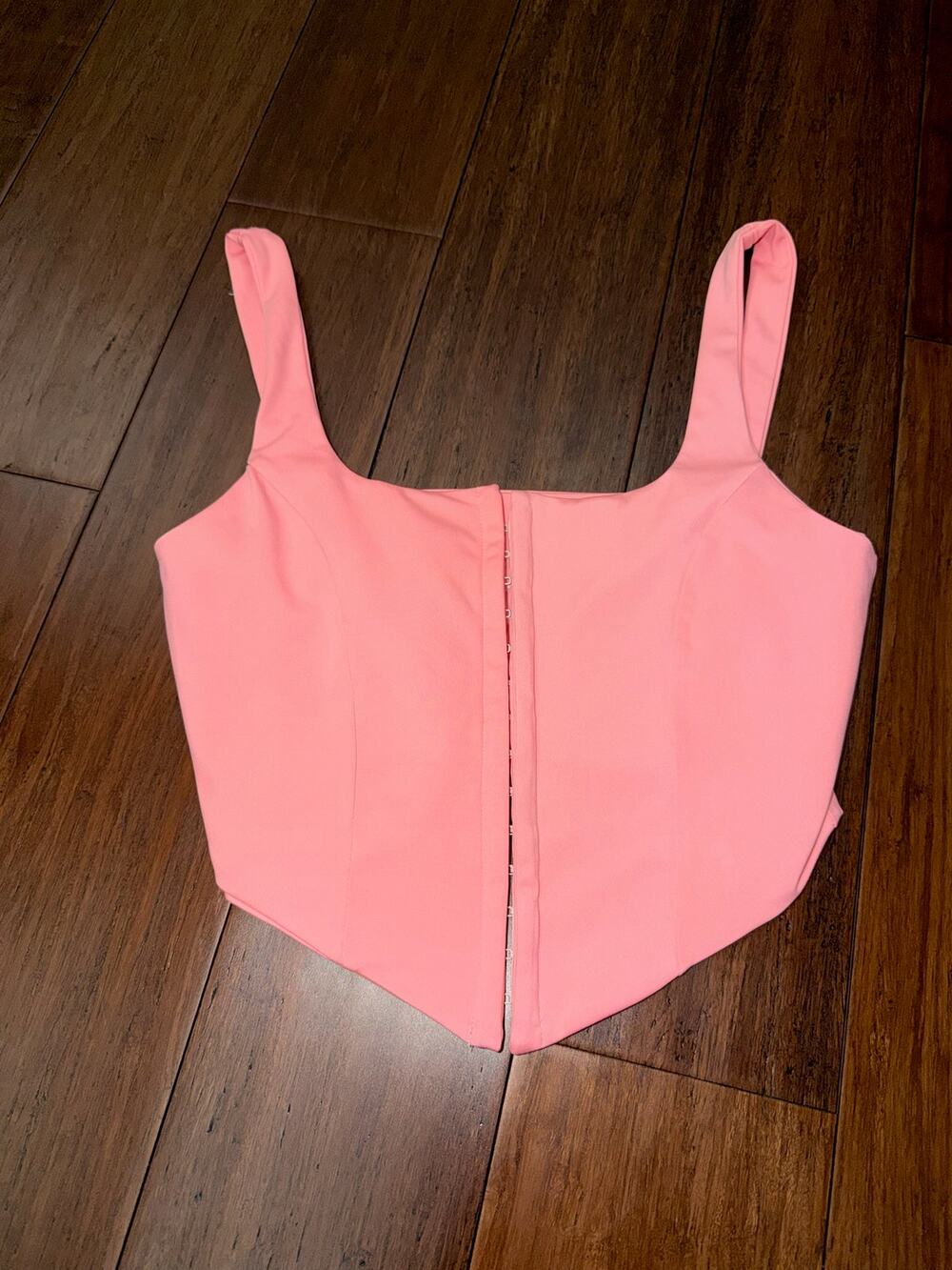 pink corset-style top TikTok medium shirt